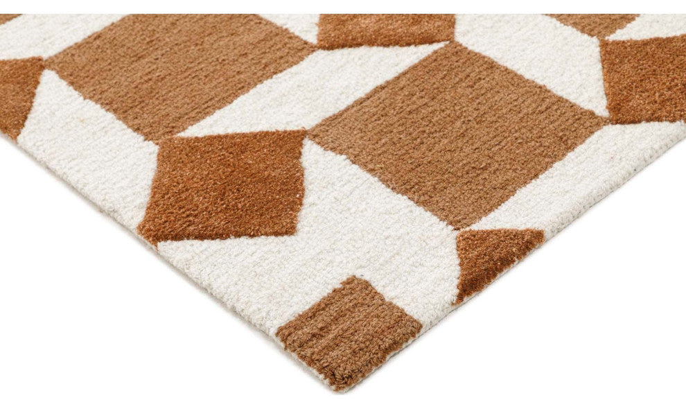 Retro Nova Area Rug, Rust, 2'6"x8'