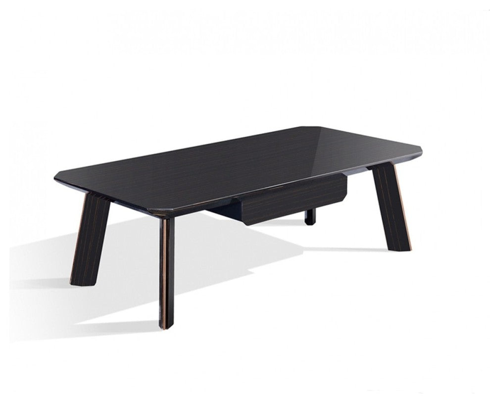Modrest Chadwick Ebony and Rosegold Coffee Table