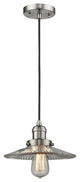 Halophane 1-Light Mini Pendant, Brushed Satin Nickel