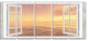 "Open Window To Brown Seashore" Seashore Wall Art, 5 Panels, 60"x28"