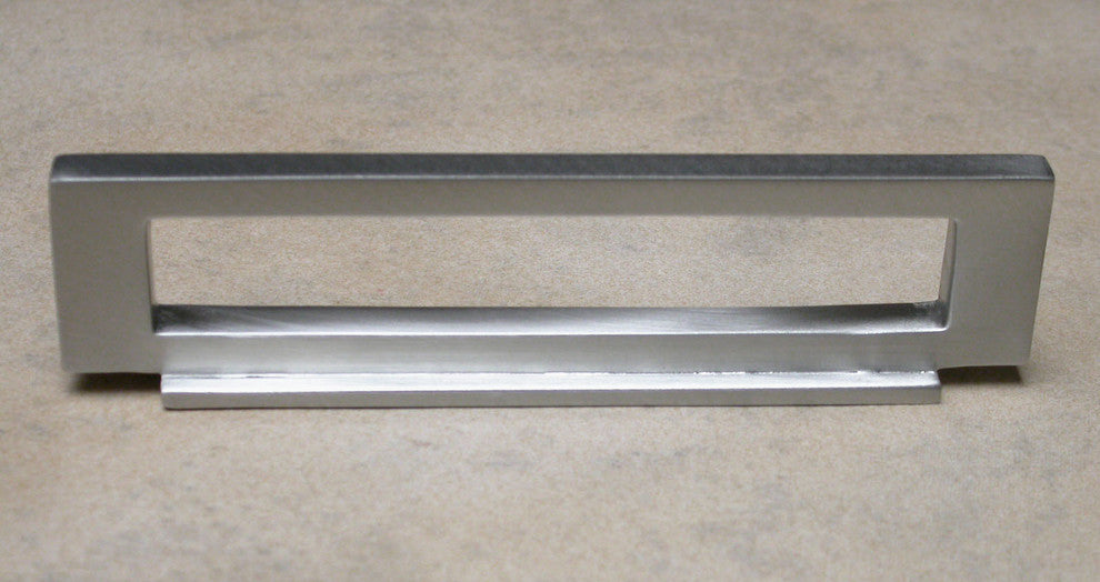 Elongated Rectangle With Back Plate, Antique Brass