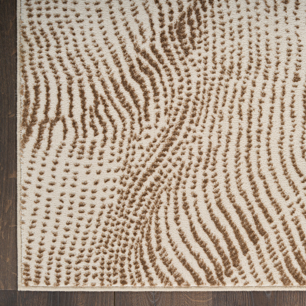 DKNY Central Park West 9' x 12' Beige Brown Modern Indoor Rug