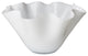 Large White Bowl With Wavy Top