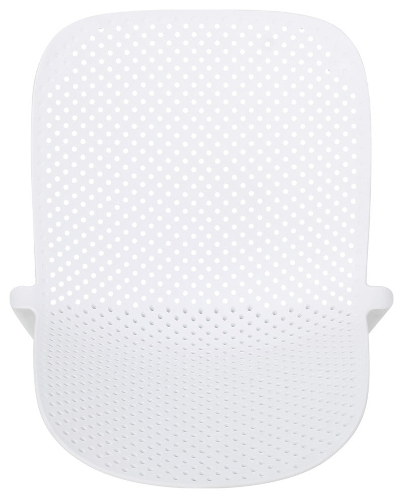 Tafton Outdoor Stacking Dining Chair, Set of 2, White