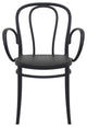 Victor XL Resin Outdoor Arm Chair Black, Set of 2
