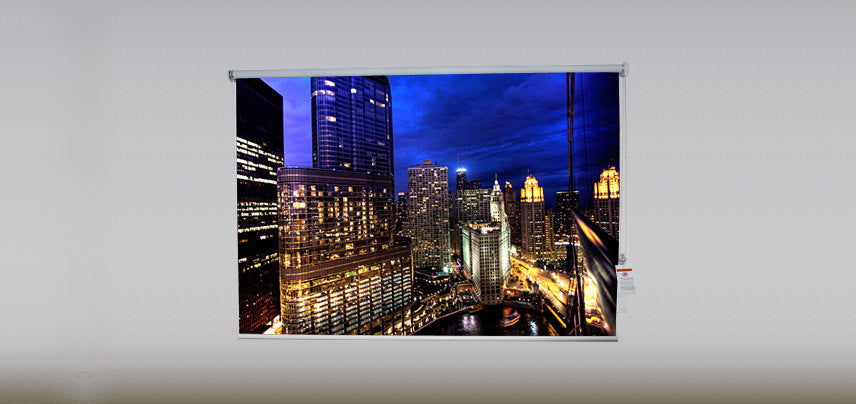 "Chicago Night" Artwork, 3' Shade, Fabric, Right