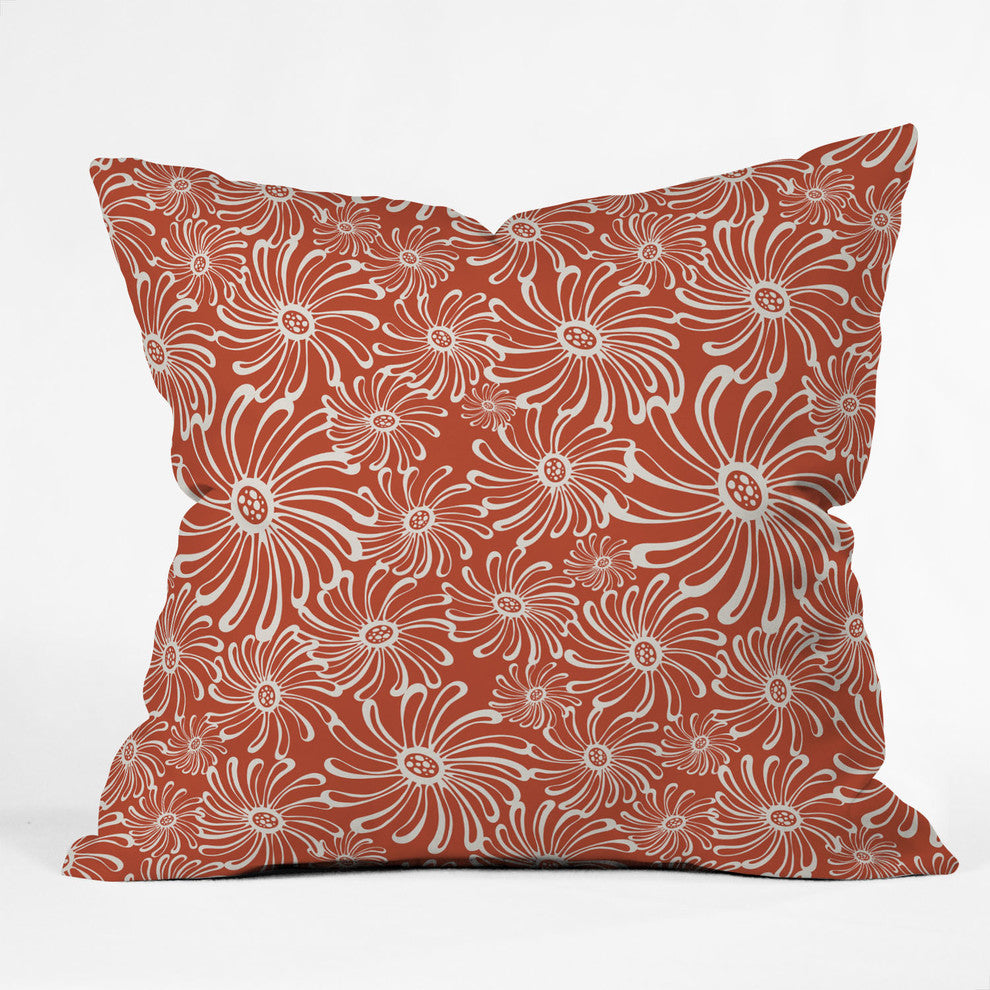 Heather Dutton Bursting Bloom Spice Outdoor Throw Pillow