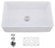 33" Apron Front Fireclay White Single Bowl Kitchen Sink