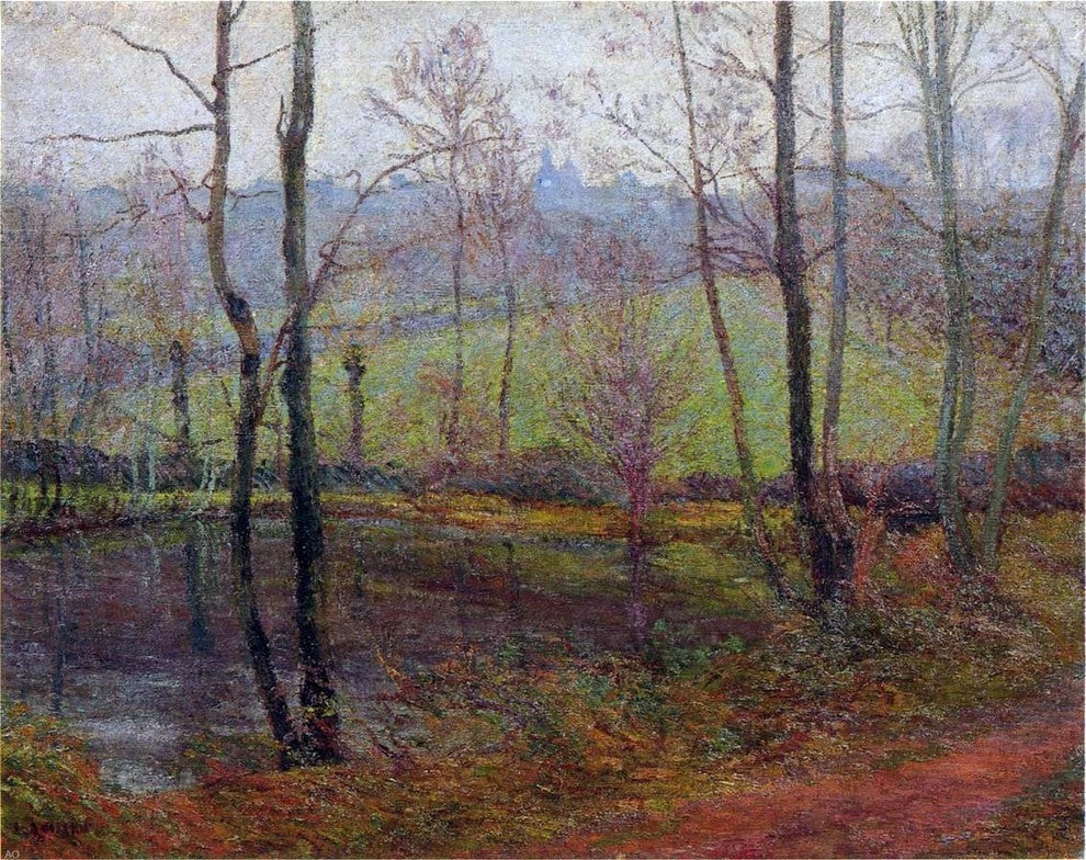 Gustave Loiseau Wooded Landscape Premium Canvas Print