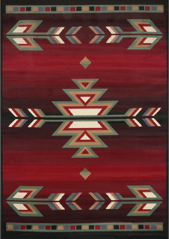 Home Dynamix Premium Sagrada Runner Area Rug 1'9"x7'2", Geometric Black