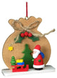 Christian Ulbricht Ornament- Santa With Brown Toy Sack