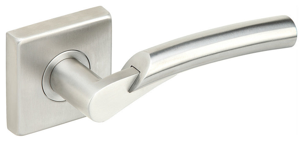Phoenix Lever, Half Passage, Right Hand, Satin Stainless Steel, 2-3/4" Backset
