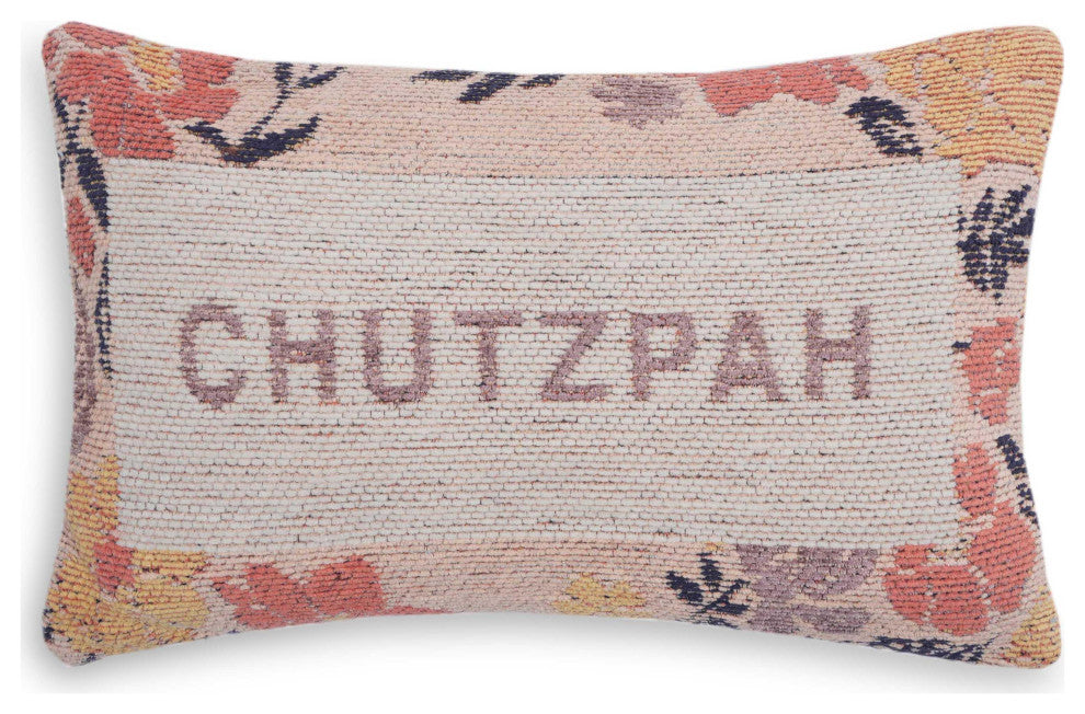 Chutzpah Jacquard Woven Pillow