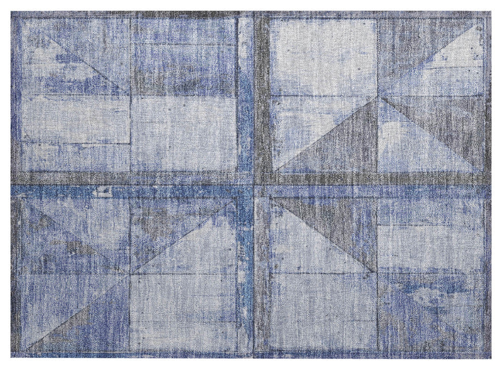 Machine Washable Indoor/Outdoor Chantille ACN1875 Denim 1'8" x 2'6" Rug