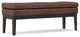 Carlson SOLID HARDWOOD Ottoman Bench, Distressed Chestnut Brown