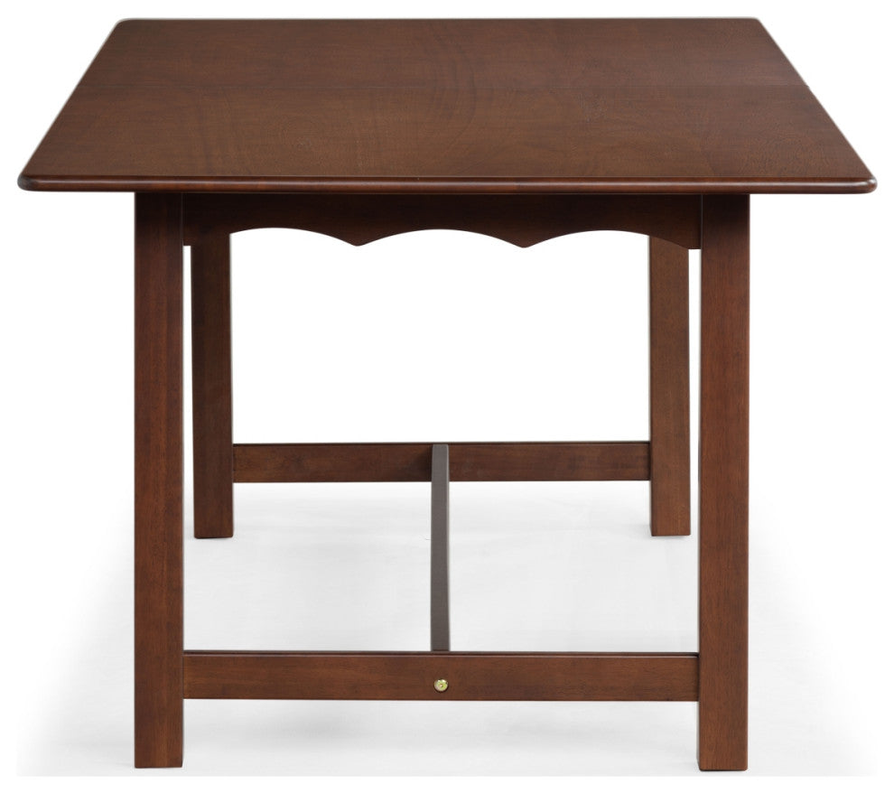 Safavieh Couture Rhylee Extendable Dining Table, Walnut