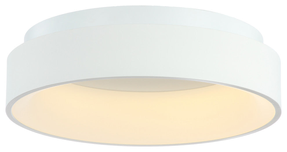 Ring 17.7" Integrated LED Flush Mount Ceiling Light, White
