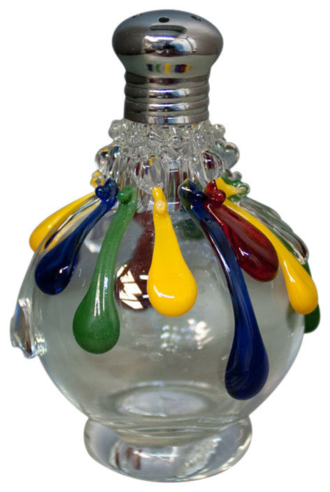 Applique Icicle Rainbow Salt and Pepper Shaker Set