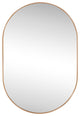 Milly Medium Oval Metal Framed Wall Mirror
