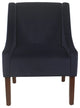 Modern Arm Accent Chair, Navy