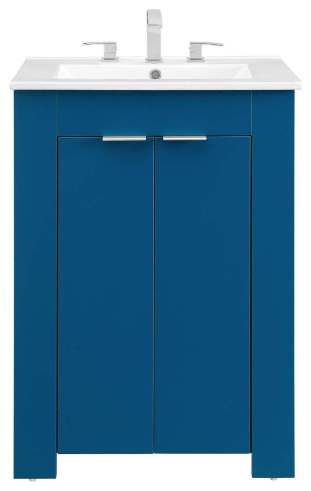 Maybelle 24" Bathroom Vanity, Navy White