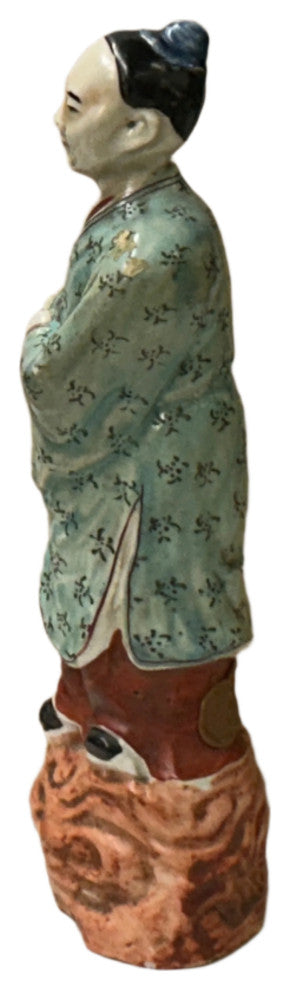 Vintage Oriental Ancient Style Dressing Ceramic Man Art Figurine Hws4419