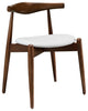 Stalwart Dining Side Chair, Dark Walnut White