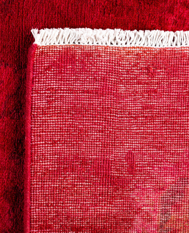 Overdyed One-of-a-Kind Hand-Knotted Area Rug Pink, 3' 1" x 5' 6"