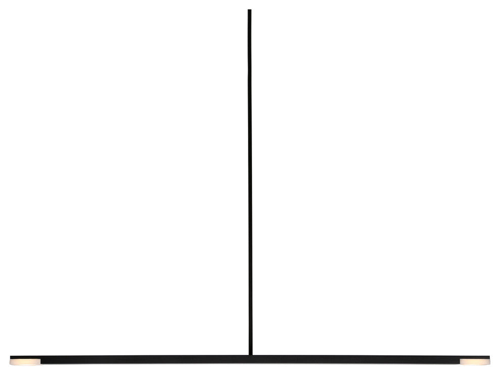 Virga LED Linear Pendant, Black Anodized Aluminum