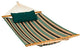 13' Reversible Sunbrella Quilted Hammock Token Surfside Stripe/ Canvas Teal