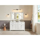 Vanity With Mirror, Sconce and Faucet Included, White, 60"