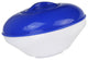 Floating Swimming Pool Chemical Dispenser, White and Blue - 9" Diameter