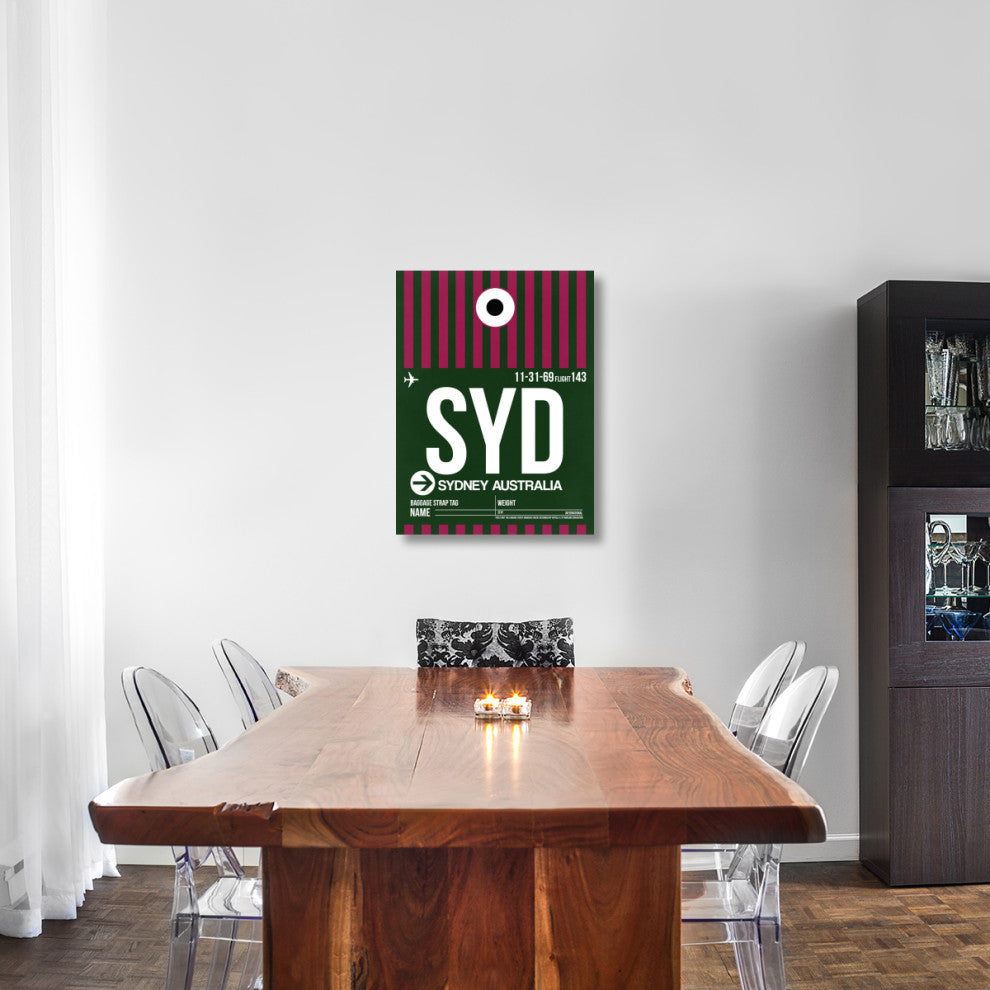 "SYD Sydney Luggage Tag 2" Fine Art Print