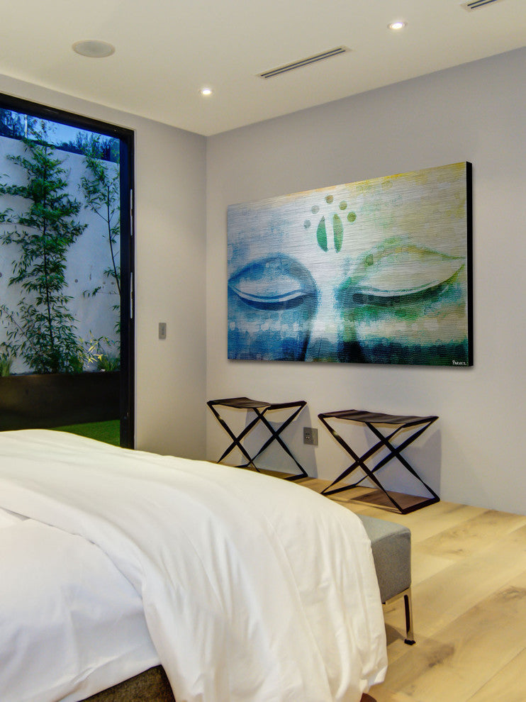 "Meditation" Painting Print on Brushed Aluminum, 60"x40"