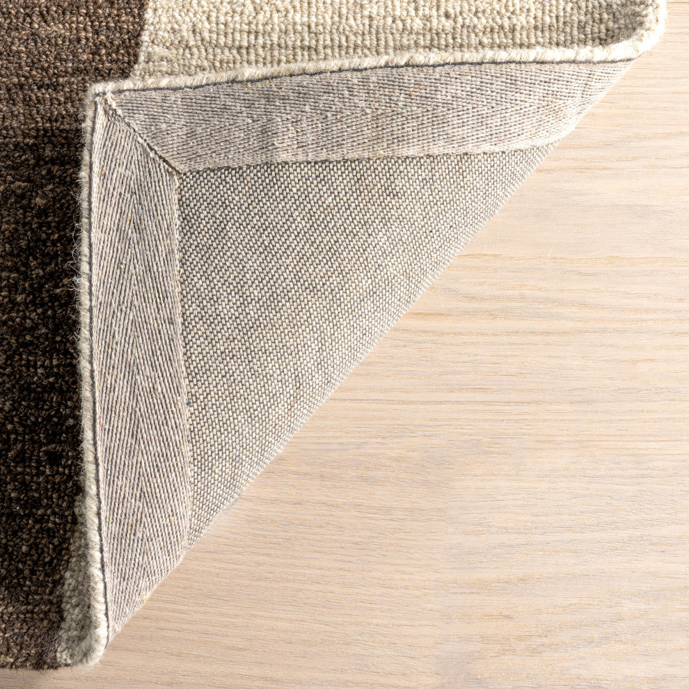 Dolpo Wool Area Rug, Beige 5'x8'