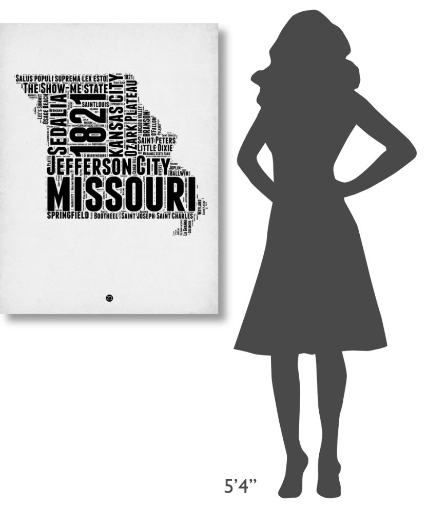 "Missouri Word Cloud 2" Fine Art Print