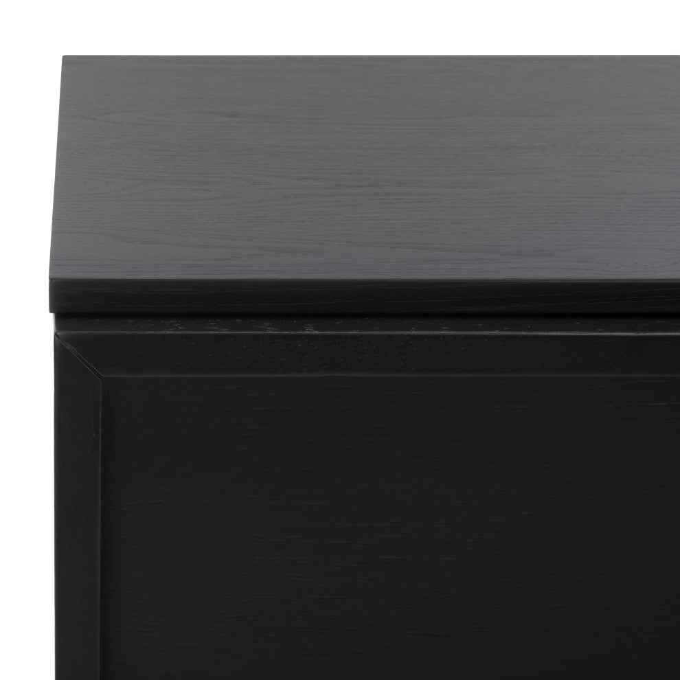 Safavieh Couture Zeus 2 Drawer Nightstand, Black