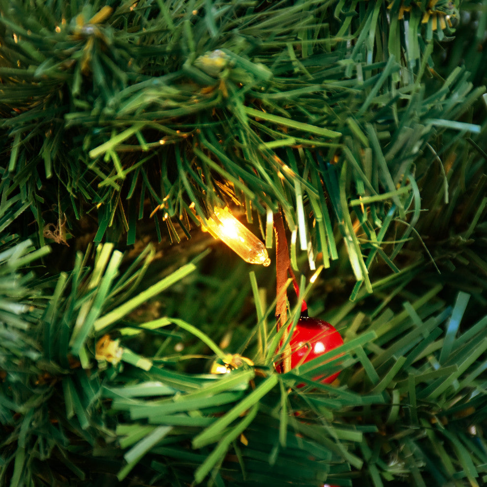 Astella 3.5' Pre-Lit Christmas Tree With 50 Ul-Rated Lights and Stand, Green