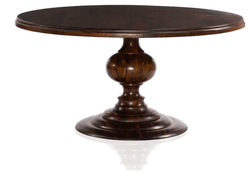 Magnolia Round Dining Table-60"-Dark Oak