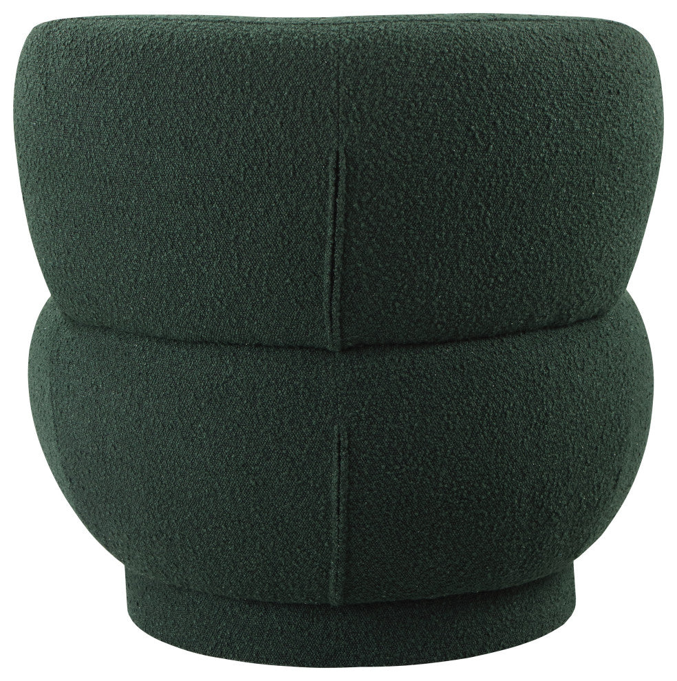 Calais Accent Chair, Green, Upholstered Base