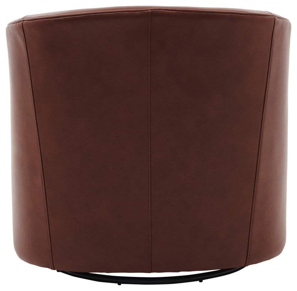 Walsh Swivel Accent Arm Chair, Garrett Brown