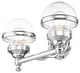 Livex Lighting Oldwick 2 Light Polished Chrome Vanity Sconce