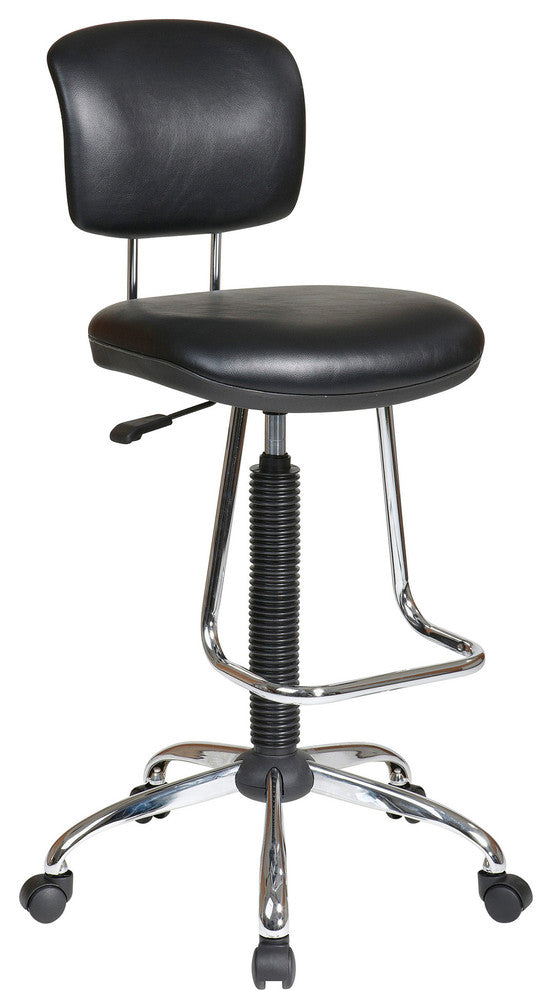 Chrome Economical Chair With Teardrop Footrest