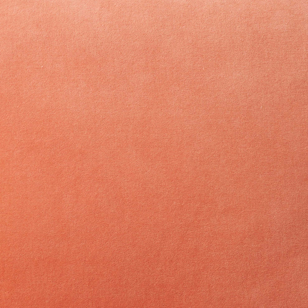 Nourison Home 20"x20" Sofia Solid Revers Velvet Coral Throw Pillows