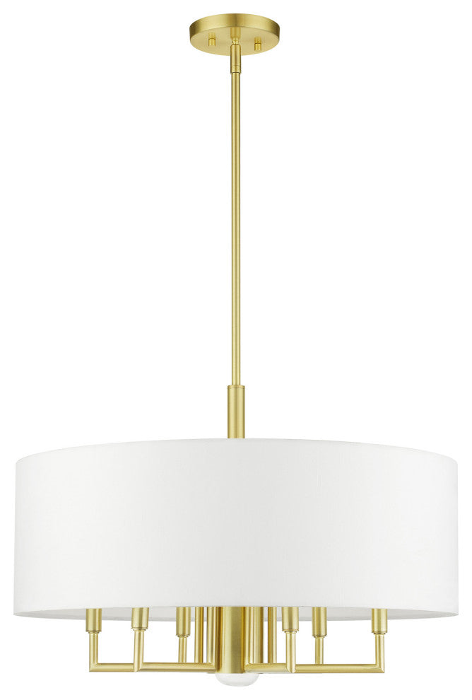 Satin Brass Timeless, Transitional, Pendant Chandelier