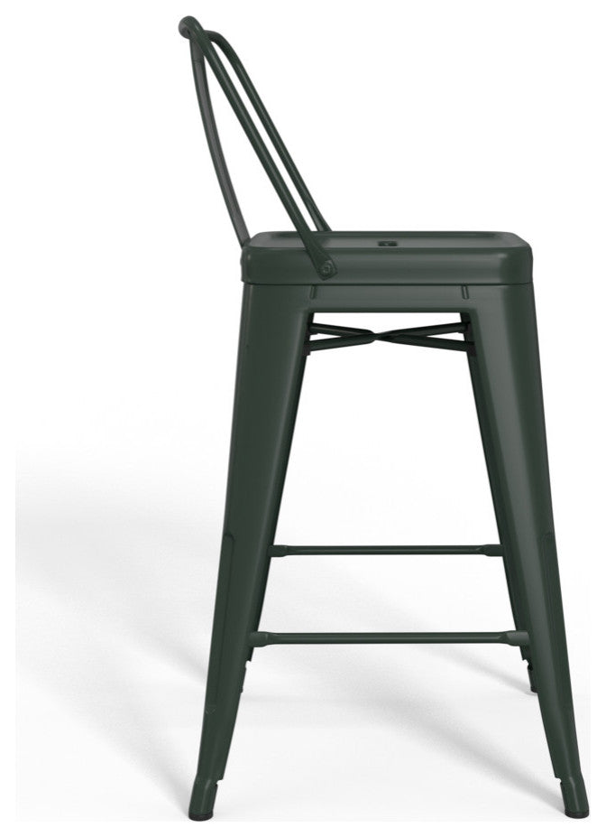 Rayne 24 inch Metal Counter Height Stool (Set of 2)