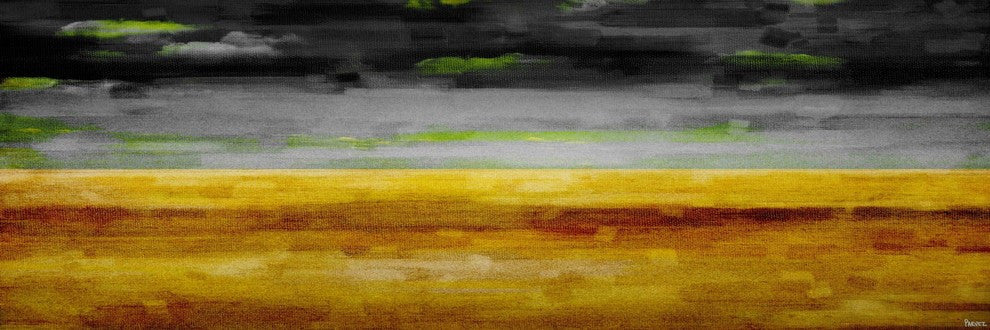 "The Desert at Night" Print on Canvas, 60"x20"