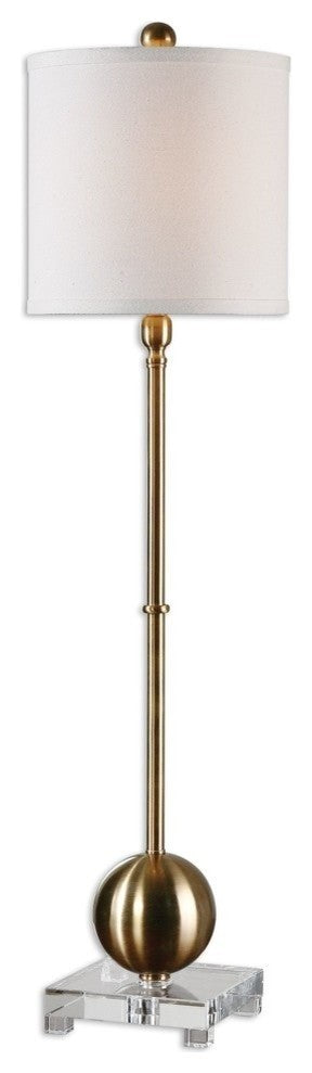 Luxe Brushed Brass Buffet Lamp
