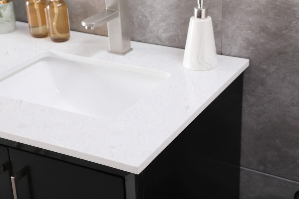 54" SIngle Bathroom Vanity, Black