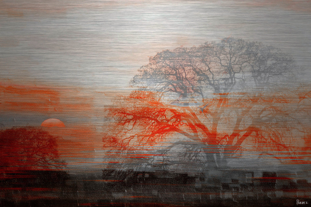 "Casa Vista" UV Ink Print on Brushed Aluminum, 60"x40"